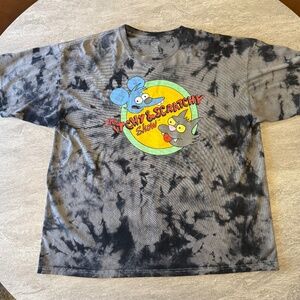 The Simpsons “Itchy & Scratchy Show” Tie-Dye T-Shirt